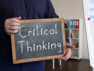 Critical Thinking is shown on the conceptual business photo
