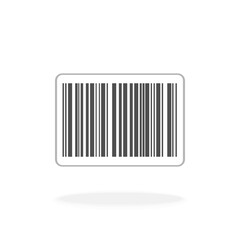 Barcode Vector Icon Black Silhouette Vector Illustration Sign Symbol