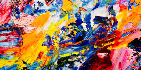Colorful abstract background wallpaper. Modern motif visual art.  Mixtures of oil paint. Trendy...