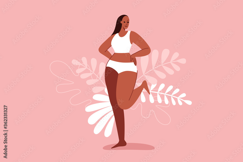 Aufkleber beautiful female figure. vector logo design template and illustration in simple minimal linear style