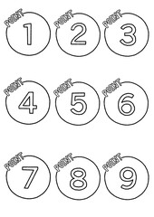 ポイント　アイコン　セット　シンプル