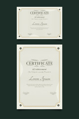 Classic Certificate Template with Abstract Ornament