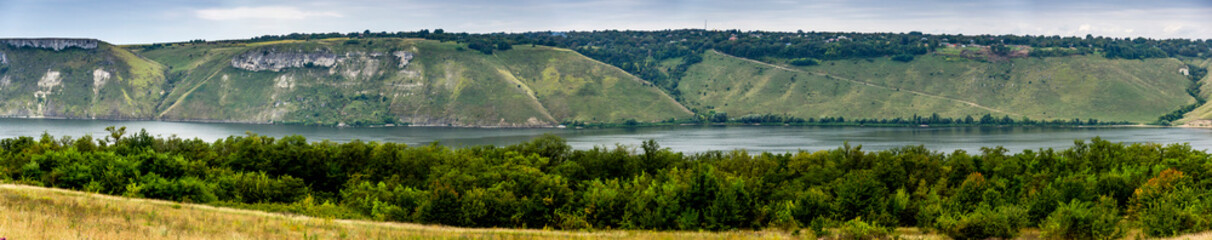 landscape of Dniester river, National Nature Park Podilski tovtry, Khmelnytsky region of Western Ukraine