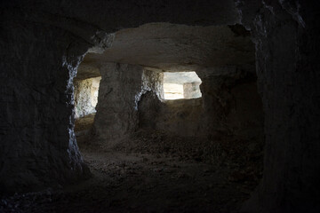 An ancient cave in the mountain