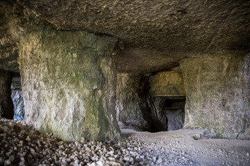 An ancient cave in the mountain