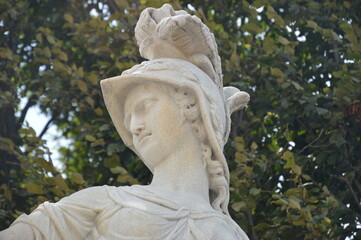 statue in the garden of the palace