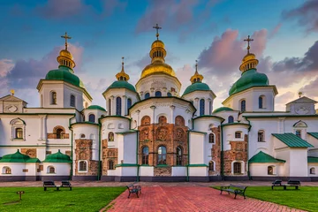Papier Peint photo Kiev Saint Sophia Cathedral Landmark of Kiev Ukraine Europe