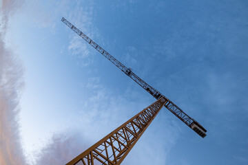 Large construction crane