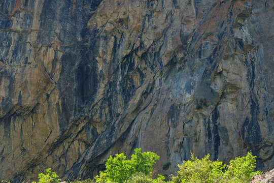 Cliffs At An Altitude Of 2800 Meters Above Sea Level