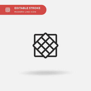 Rubiks Cube Simple Vector Icon. Illustration Symbol Design Template For Web Mobile UI Element. Perfect Color Modern Pictogram On Editable Stroke. Rubiks Cube Icons For Your Business Project