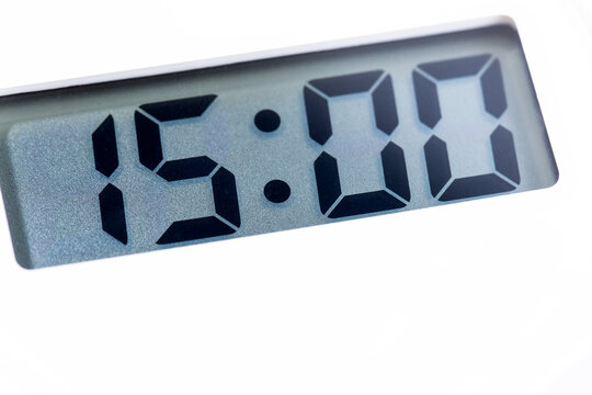 デジタル時計、デジタルタイマー、15:00、15分、15時