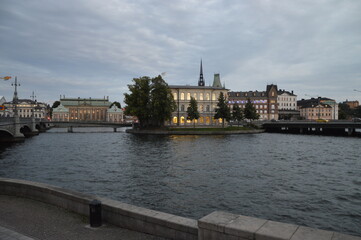 Fototapeta premium view of stockholm old town