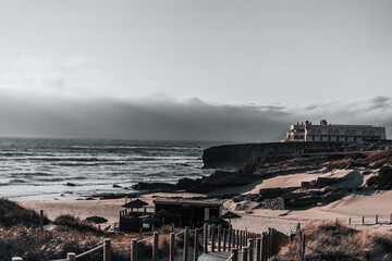 storm over the sea
