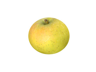 Fruit and apple on the white background