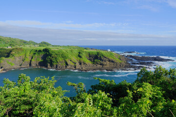海岸段丘が美しい佐渡島小木半島