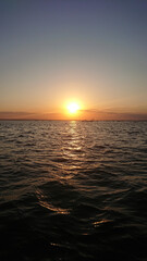 River in Odessa region, nature at sunset