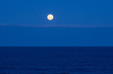 Moon from the Ocean