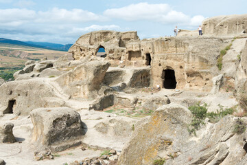 Fototapeta na wymiar Ruins of Uplistsikhe. a famous Historic site in Gori, Shida Kartli, Georgia.