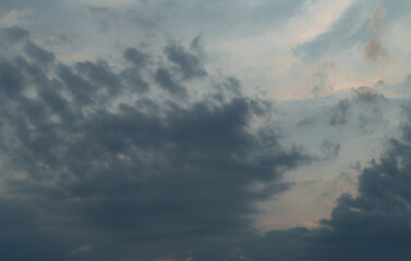 Background of light and dark clouds