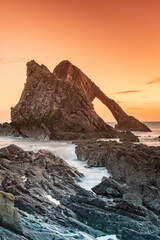 Sunrise at Bow Fiddle Rock