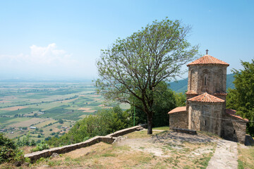 Fototapeta na wymiar Nekresi Monastery. a famous Historic site in Kvareli, Kakheti, Georgia.