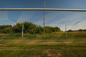 Football gate and football net.