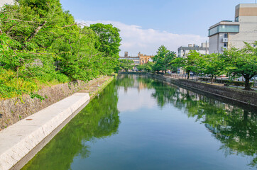 Fototapeta na wymiar 京都　岡崎の琵琶湖疏水