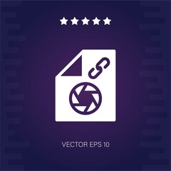 camera attachment vector icon