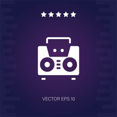 music player vector icon