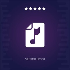 sound music file vector icon