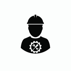 worker icon vector