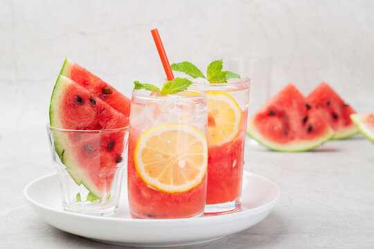 Cool And Thirst Quenching Watermelon Mojito Drink