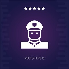 officer man vector icon