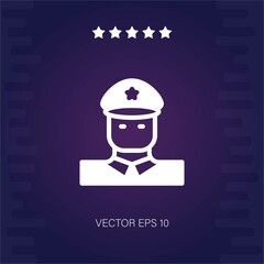 police man vector icon