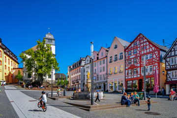 Naklejka premium Marktplatz, Hachenburg, Niemcy
