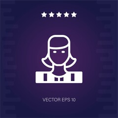 striped womann vector icon