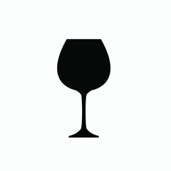 wine glass icon vector