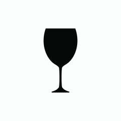 wine glass icon vector