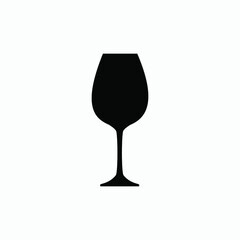 wine glass icon vector