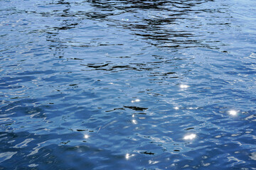 Natural background with water surface of the sea