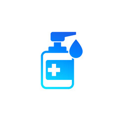 antiseptic, alcohol gel or hand sanitizer icon