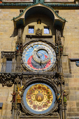 Astronomical Clock at Old Town Square in Prague, Czech Republic