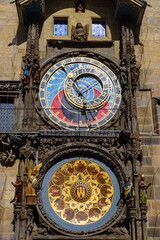 Astronomical Clock at Old Town Square in Prague, Czech Republic