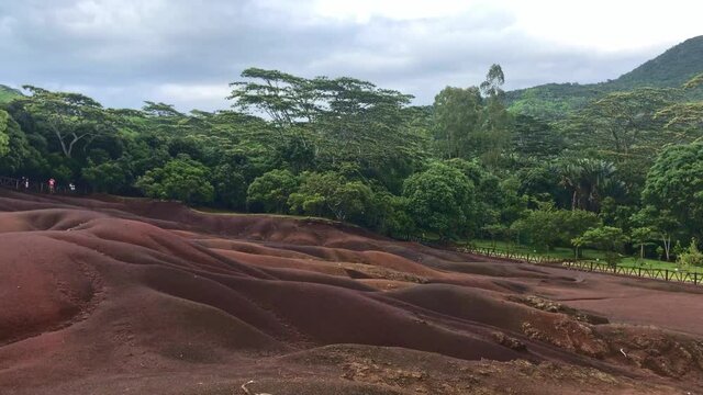 Island Of Mauritius. The Colored Lands Of Chamarel.