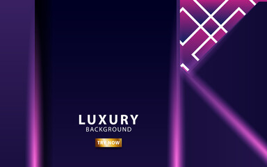 luxury Abstract 3d background with purple paper layers. Vector illustration in geometric texture with purple glittering. Graphic design element. modern decoration