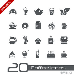 Fototapeta na wymiar Coffee Shop Icons // Basics