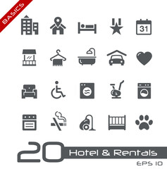 Hotel & Rentals Icons 2 of 2 // Basics