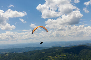 paraglider on the sky