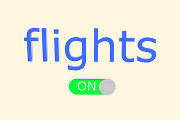 Removing restrictions on flights and border crossings after the pandemic, simple vector illustration