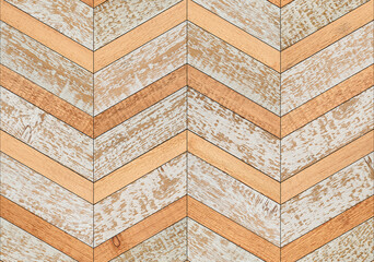 Light wood texture. Seamless wooden floor made of shabby boards.